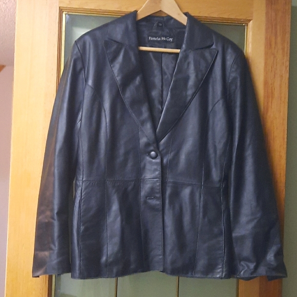 Pamela McCoy Jackets & Blazers - Black Pamela McCoy leather jacket - Large